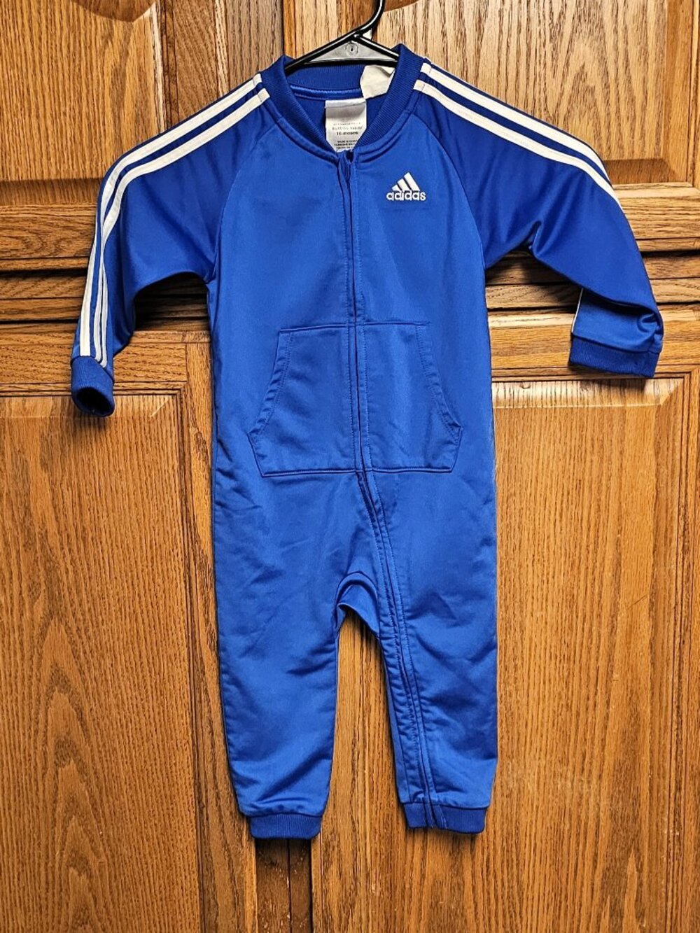 Adidas Baby Tracksuit Romper | 18 Months | Classic 3-Stripes One-Piece Outfit